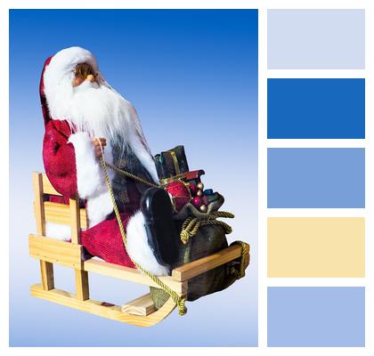 Santa Claus Sleds Santa Claus With Sleigh Image